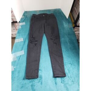 American Eagle Jeans Size 6 Womens Black Stretch Pants Denim Mid Rise Jegging